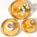 3-Piece Round Bamboo Serving Tray Set
