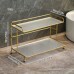 2-Tier Gold Makeup & Vanity Countertop Organizer