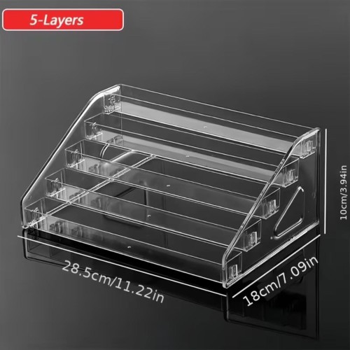 5-Layer Clear Acrylic Display Stand