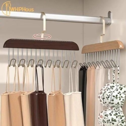 360° Rotating Tie, Belt & Scarf Organizer Hanger