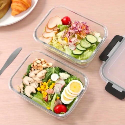 Large-Capacity Glass Food Storage Container