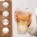 Heavy Borosilicate Tumbler with Straw