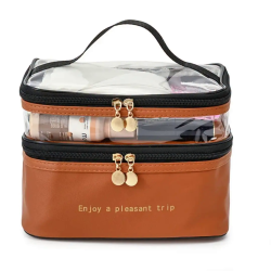 Double Layer PVC  Cosmetic Bag