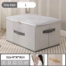 Extra Large Capacity Collapsible Zipper Storage Boxes