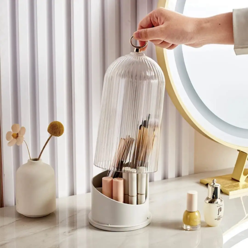 360⁰ Rotating Cosmetic Storage Box For Make Up Brushes And Lipstick