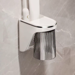 Wall-Mounted Magnetic Toothbrush Holder with Cup Wall-Mounted Magnetic Toothbrush Holder with Cup