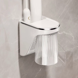 Wall-Mounted Magnetic Toothbrush Holder with Cup Wall-Mounted Magnetic Toothbrush Holder with Cup