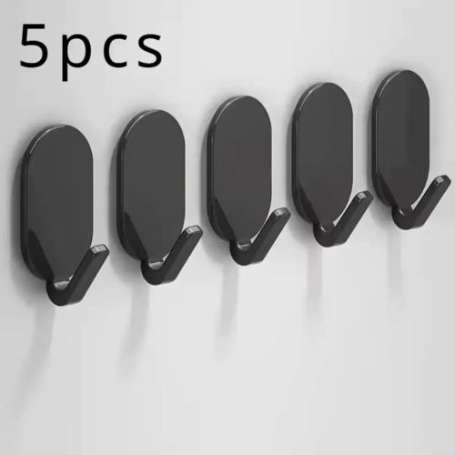5 Piece Strong Self-Adhesive Wall Hooks 5 Piece Strong Self-Adhesive Wall Hooks