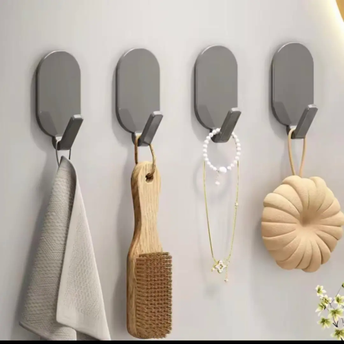 5 Piece Strong Self-Adhesive Wall Hooks 5 Piece Strong Self-Adhesive Wall Hooks