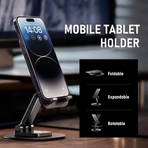 Heavy Duty Metallic Foldable Phone/Tablet Stand Heavy Duty Metallic Foldable Phone/Tablet Stand