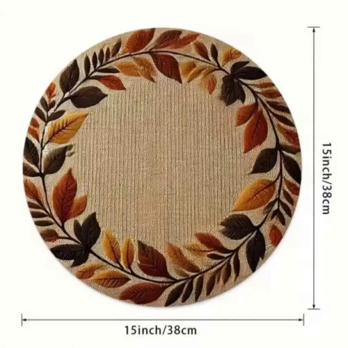 Non-Woven Round Placemat Kitchen Dinning Table Mat Non-Woven Round Placemat Kitchen Dinning Table Mat