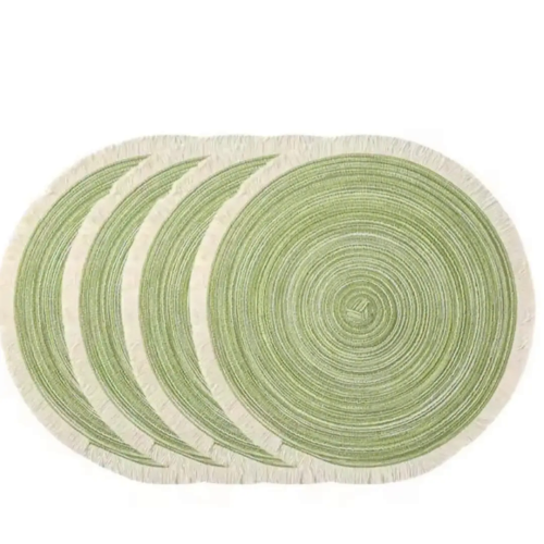 Woven Round Braided Environmentally Friendly Table Placemats