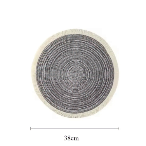 Woven Round Braided Environmentally Friendly Table Placemats
