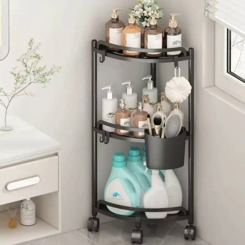 Multi-Layer Triangular Corner Storage Rack Multi-Layer Triangular Corner Storage Rack