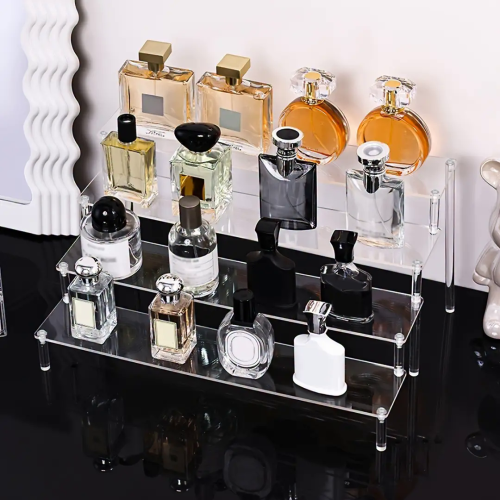 Clear 5-Tier Acrylic Perfume Display Stand Clear 5-Tier Acrylic Perfume Display Stand