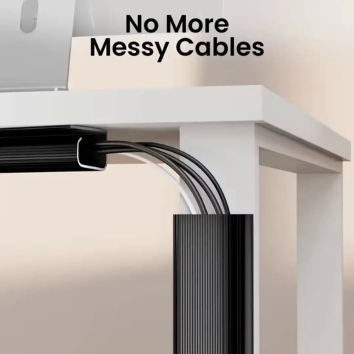 PVC Under-Desk Cable Management Tray