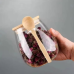Glass Storage Canisters With Bamboo Spoon & Airtight Lid