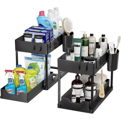 Double Sliding Under Sink Rack Double Sliding Under Sink Rack