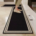 2 Pcs Set Rubber Bottom Anti-Slip Kitchen Mats