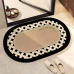 Big Size Oval Absorbent Bathroom / Door Mat