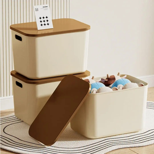 Multifunctional Large Rectangle Pp Plastic Storage Boxes with Lids