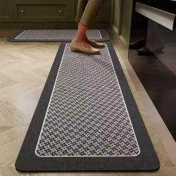 2 Pcs Set Rubber Bottom Anti-Slip Kitchen Mats
