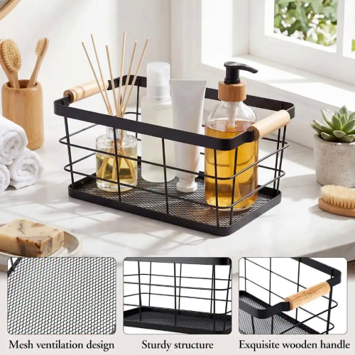 Heavy Metallic Multipurpose Organizing Baskets