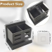 Wall Mounted Carbon Metal Toothbrush Holder