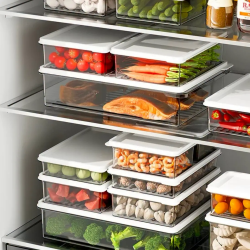 3 Pcs Refrigerator Crisper Storage Box