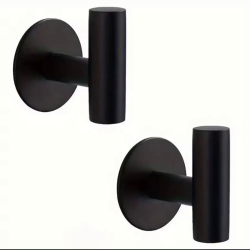 2 Pcs Stainless Steel Punch Free Hanging Hooks 2 Pcs Stainless Steel Punch Free Hanging Hooks