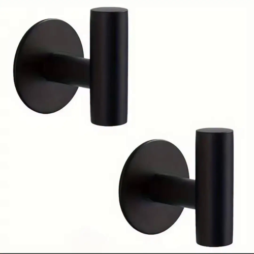 2 Pcs Stainless Steel Punch Free Hanging Hooks