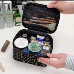 Tweed Luxury Cosmetic Bag Organizer