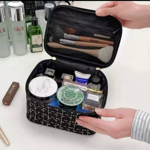 Tweed Luxury Cosmetic Bag Organizer