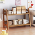 Wicker Style Bamboo Countertop Storage Rack