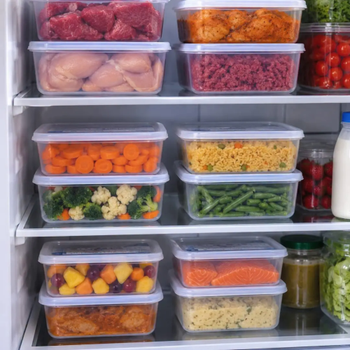 5 Pcs Fresh Keeping Freezer/Fridge Containers