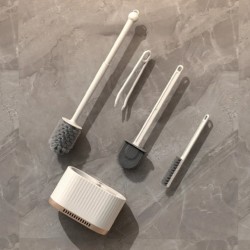 4-In-1 Wall-Mounted Multi-Functional Toilet Brush Set