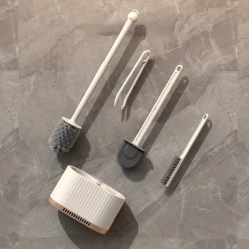 4-In-1 Wall-Mounted Multi-Functional Toilet Brush Set
