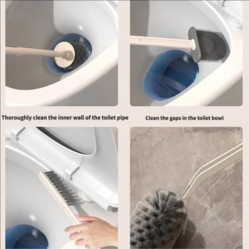 4-In-1 Wall-Mounted Multi-Functional Toilet Brush Set
