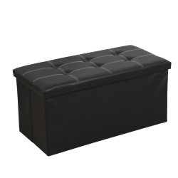Ottoman Storage Box – Large Leather Storage Seat Ottoman Storage Box – Large Leather Storage Seat
