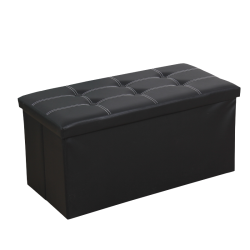Ottoman Storage Box – Large Leather Storage Seat Ottoman Storage Box – Large Leather Storage Seat