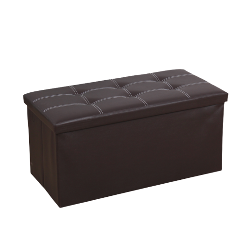 Ottoman Storage Box – Large Leather Storage Seat Ottoman Storage Box – Large Leather Storage Seat