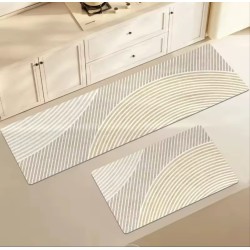2pcs Kitchen Mat with Anti-Slip Rubber