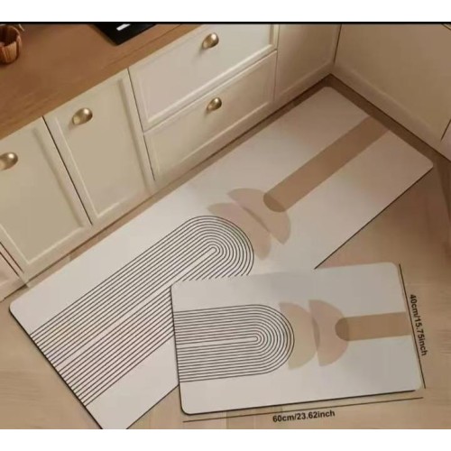 2pcs Kitchen Mat with Anti-Slip Rubber 2pcs Kitchen Mat with Anti-Slip Rubber