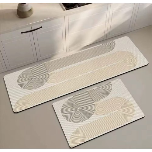 2pcs Kitchen Mat with Anti-Slip Rubber 2pcs Kitchen Mat with Anti-Slip Rubber