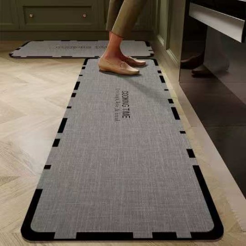 2pcs Absorbent Rubber Bottom Antislip Kitchen Mat 2pcs Absorbent Rubber Bottom Antislip Kitchen Mat