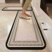 2pcs Absorbent Rubber Bottom Antislip Kitchen Mat