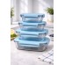 4 pcs glass food container set