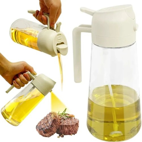 2in 1 Oil Dispenser – Dual Spray & Pour Bottle for Cooking, Baking & Grilling