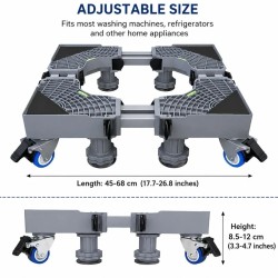Adjustable Washing Machine & Refrigerator Base Stand