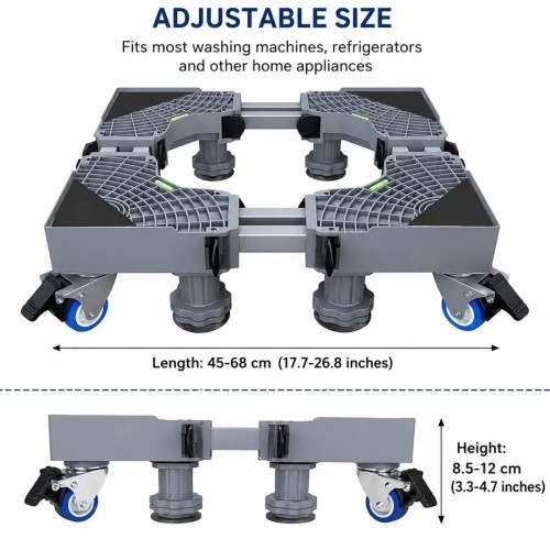 Adjustable Washing Machine & Refrigerator Base Stand